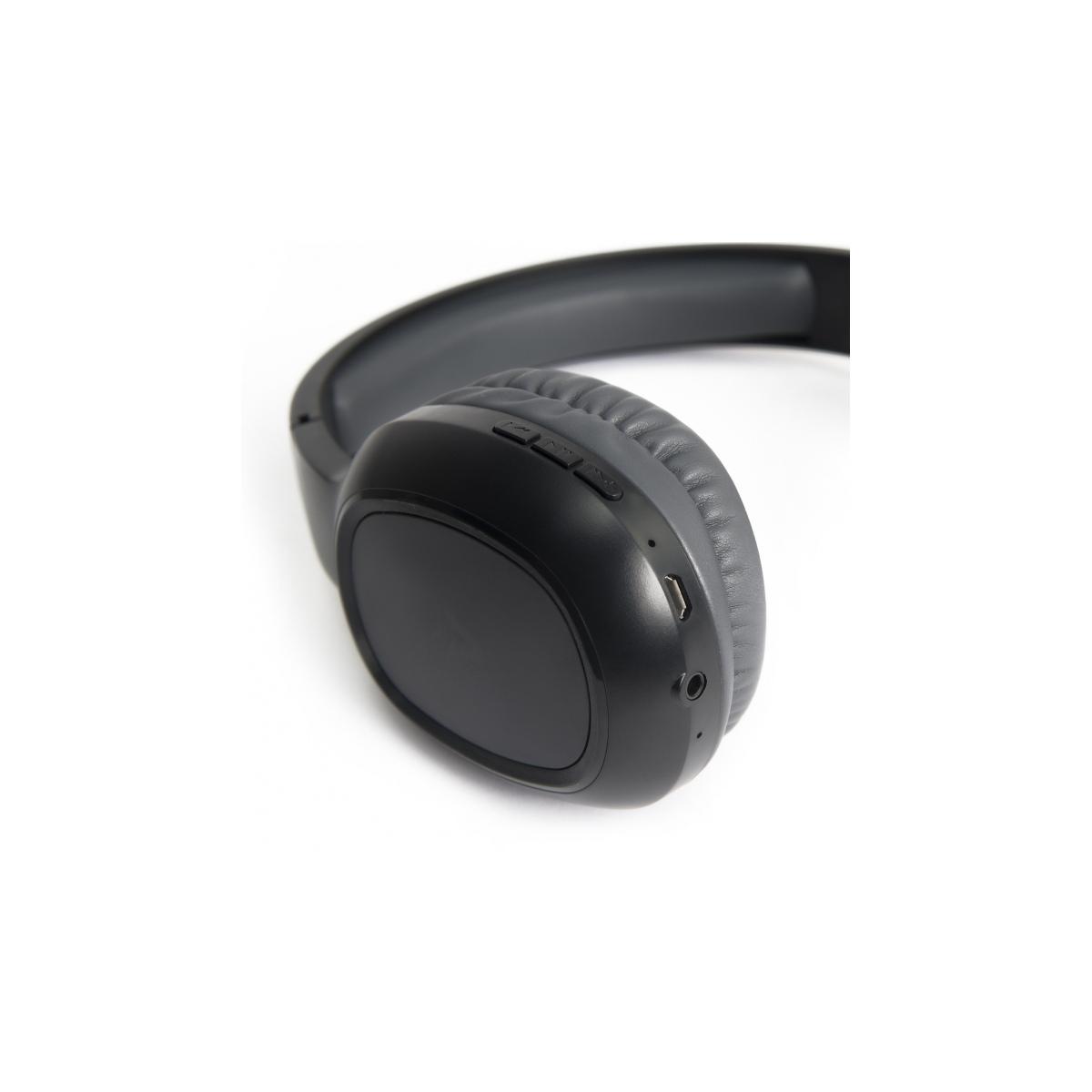 Cuffie Headphones Bluetooth 5.0 Vultech HBT-10K Nere Con Microfono e Controllo Traccia