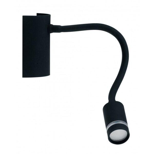 Applique Nero Flessibile Siliconato 3000K LED 3W